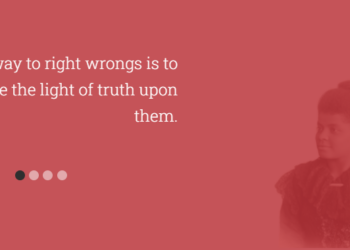 The Way To Right Wrongs Is To Shine The Light Of Truth Upon Them